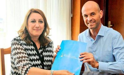 Fein y Dietrich formalizaron el traspaso de terrenos de la Avenida de la Costa