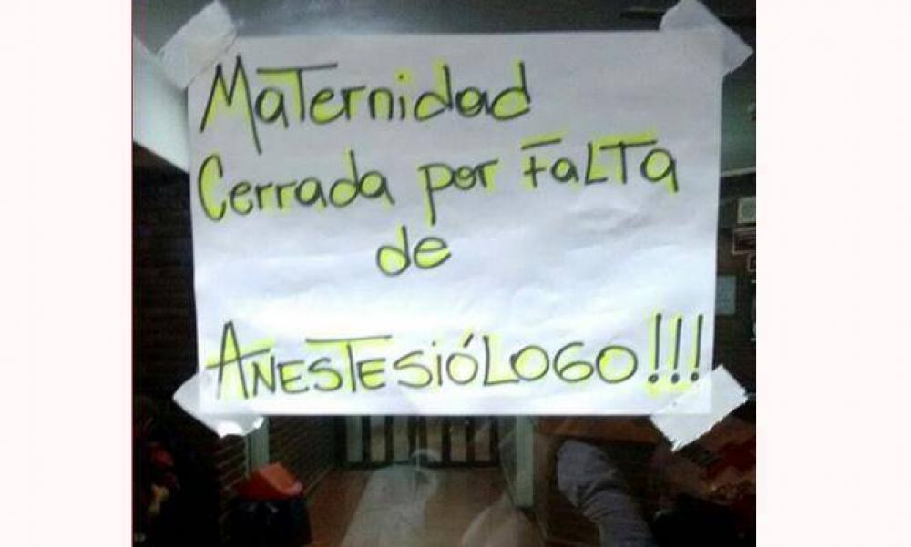 La maternidad de Derqui cerr� por falta de anestesistas