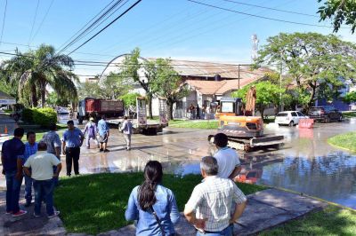 El municipio supervis� tareas a ra�z de la rotura de un ca�o maestro