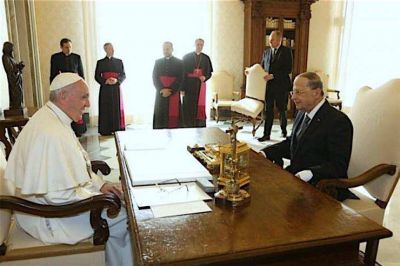 El Santo Padre recibe al presidente del L�bano, pa�s modelo de coexistencia religiosa