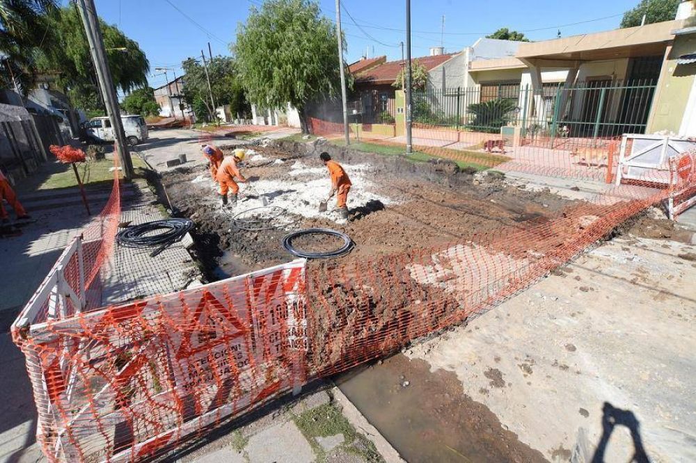 El Municipio realiza obras de repavimentacin en diferentes barrios