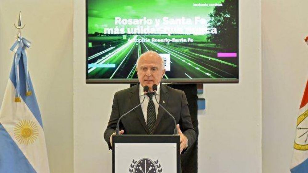 Lifschitz anunci la renovacin integral de la autopista Santa Fe-Rosario en la que se invertirn casi $ 2 mil millones