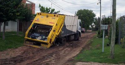 Camioneros: �Cuando llueve, hay barrios que se hacen intransitables�