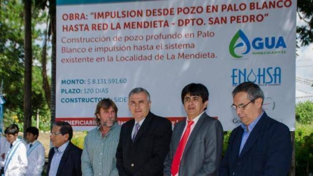 La Mendieta y El Sauzal: Comenz obra para la provisin de agua potable