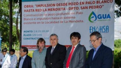 La Mendieta y El Sauzal: Comenz� obra para la provisi�n de agua potable