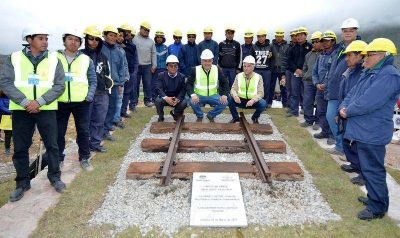 Morales dio inicio a las obras del ferrocarril Jujuy � La Quiaca