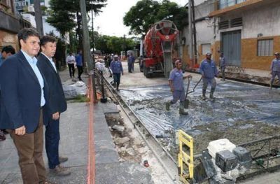 Gustavo Posse y Jorge Macri recorrieron las obras en Paran�