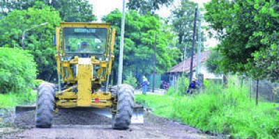 Enripiado y servicios en distintos puntos de la ciudad de Formosa