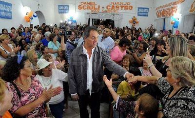 Scioli en San Miguel: 