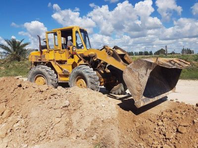 Construyen bad�n en El Perdido y piden transitar con precauci�n
