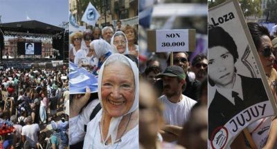 En multitudinaria marcha, organismos de DDHH lanzaron duras cr�ticas al Gobierno