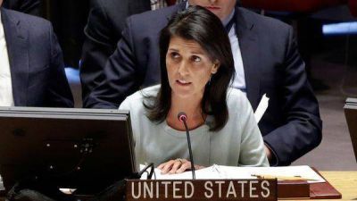 La embajadora de Estados Unidos ante la ONU asegur� que 