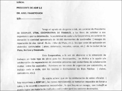 Desaparecieron 380 millones de pesos de durmientes del viejo ramal Buenos Aires-Mar del Plata