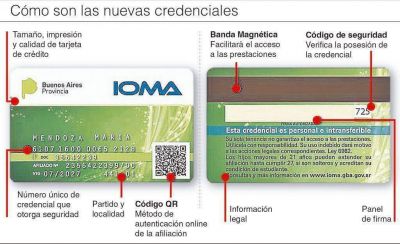 Arranca la entrega de las nuevas credenciales para afiliados de IOMA