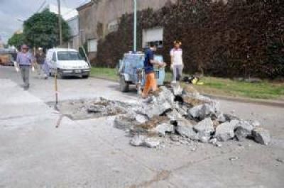 Avanza un importante plan de bacheo