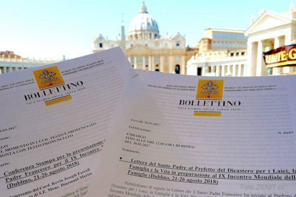 Texto de la carta del papa Francisco a los organizadores de la Jornada Mundial de la Familia