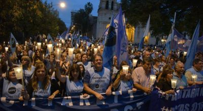 En la protesta de CTA, la UEPC advirti� de que seguir� el reclamo