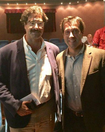 Arturo Rojas junto al Ministro de Agroindustria Leonardo Sarquis