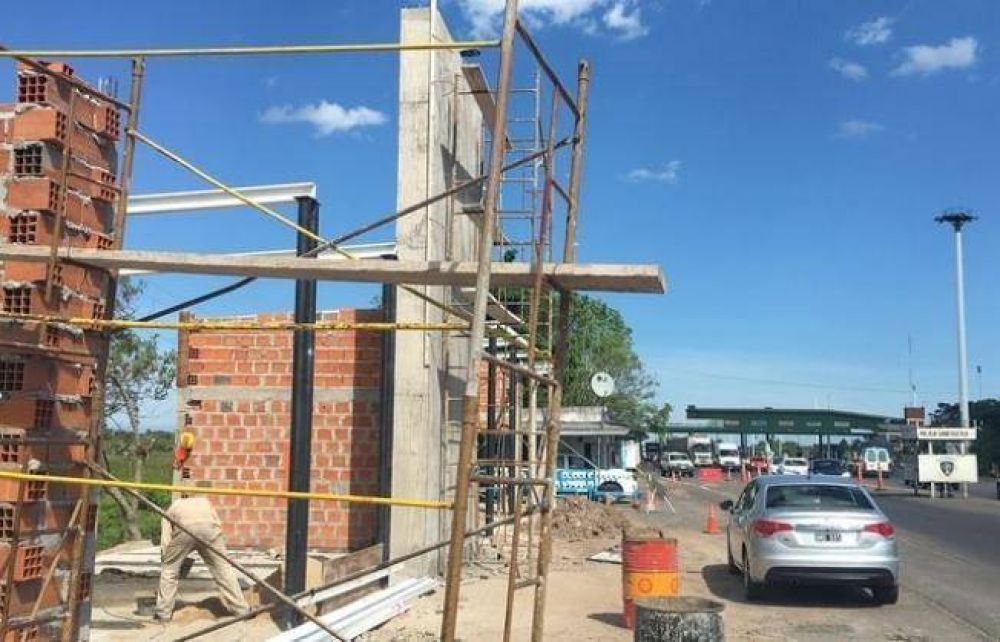 Avanza la obra del nuevo portal de ingreso por el puente Chaco-Corrientes