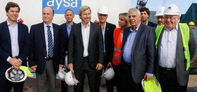Frigerio recorri� obras en Dock Sud