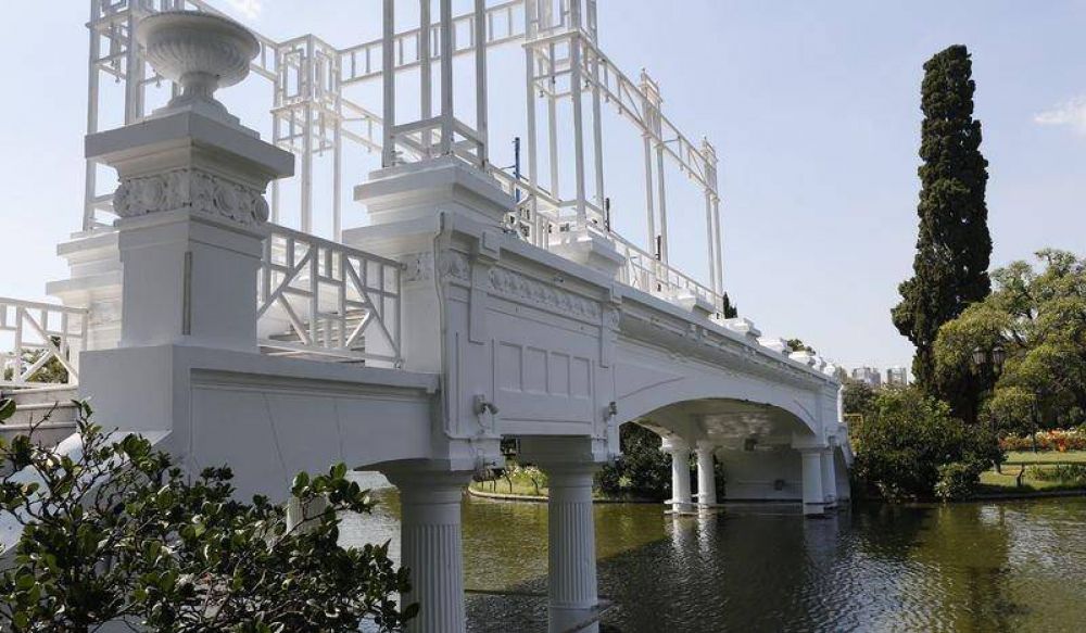 El Rosedal con su puente renovado