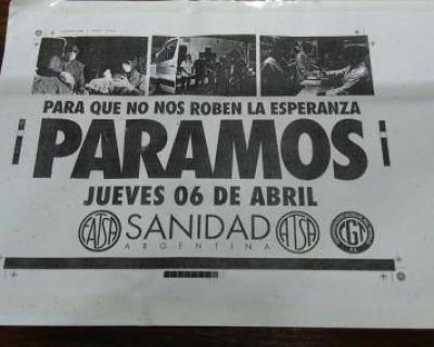 Gran acatamiento en San Pedro al paro general