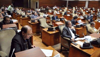 Con la ausencia del PJ, sesion� la Legislatura