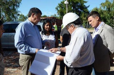 Jorge Macri recorri� las obras en el Barrio El Ceibo
