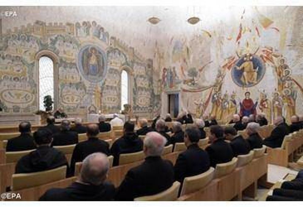El Papa Francisco asiste a la quinta predicacin de Cuaresma