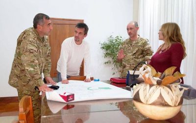 Altolaguire ratific� a Cortina y anunci� una obra para desagotar la laguna
