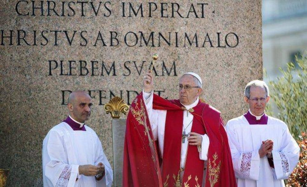El Papa Francisco presidi� la misa de Domingo de Ramos