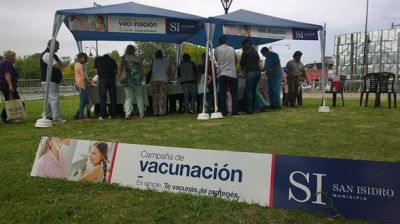 San Isidro: 6 mil personas se vacunaron contra la gripe