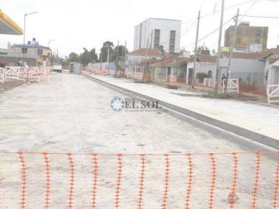 Avanza a buen ritmo la obra de ensanchamiento de Mitre