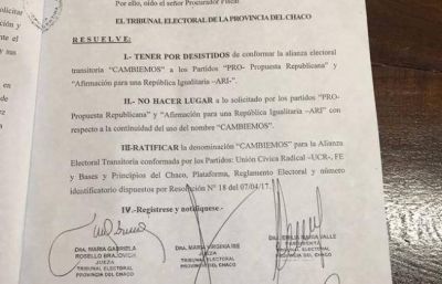 Cambiemos: la Justicia autoriz� a la UCR a usar el sello