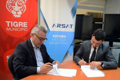 Tigre y ARSAT impulsan la instalaci�n de empresas tecnol�gicas en el distrito