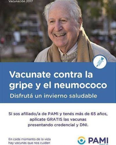 PAMI: Comenz� la campa�a de vacunaci�n contra la gripe y la neumon�a