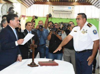 Casas encabezó la asunción de nuevas autoridades policiales