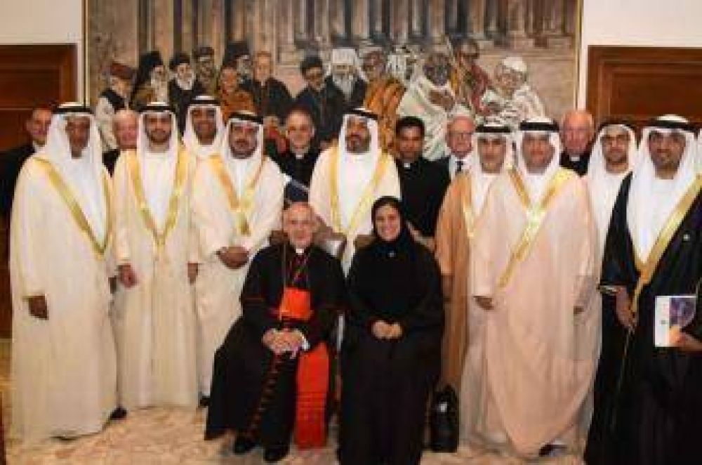 El Papa se reuni� con una delegaci�n de Emiratos �rabes en el Vaticano