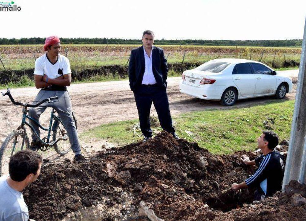 Se aproxima la finalizaci�n de la obra de cloacas en el barrio Laguna Paiva