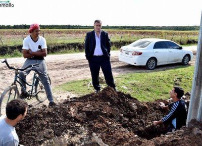 Se aproxima la finalizaci�n de la obra de cloacas en el barrio Laguna Paiva