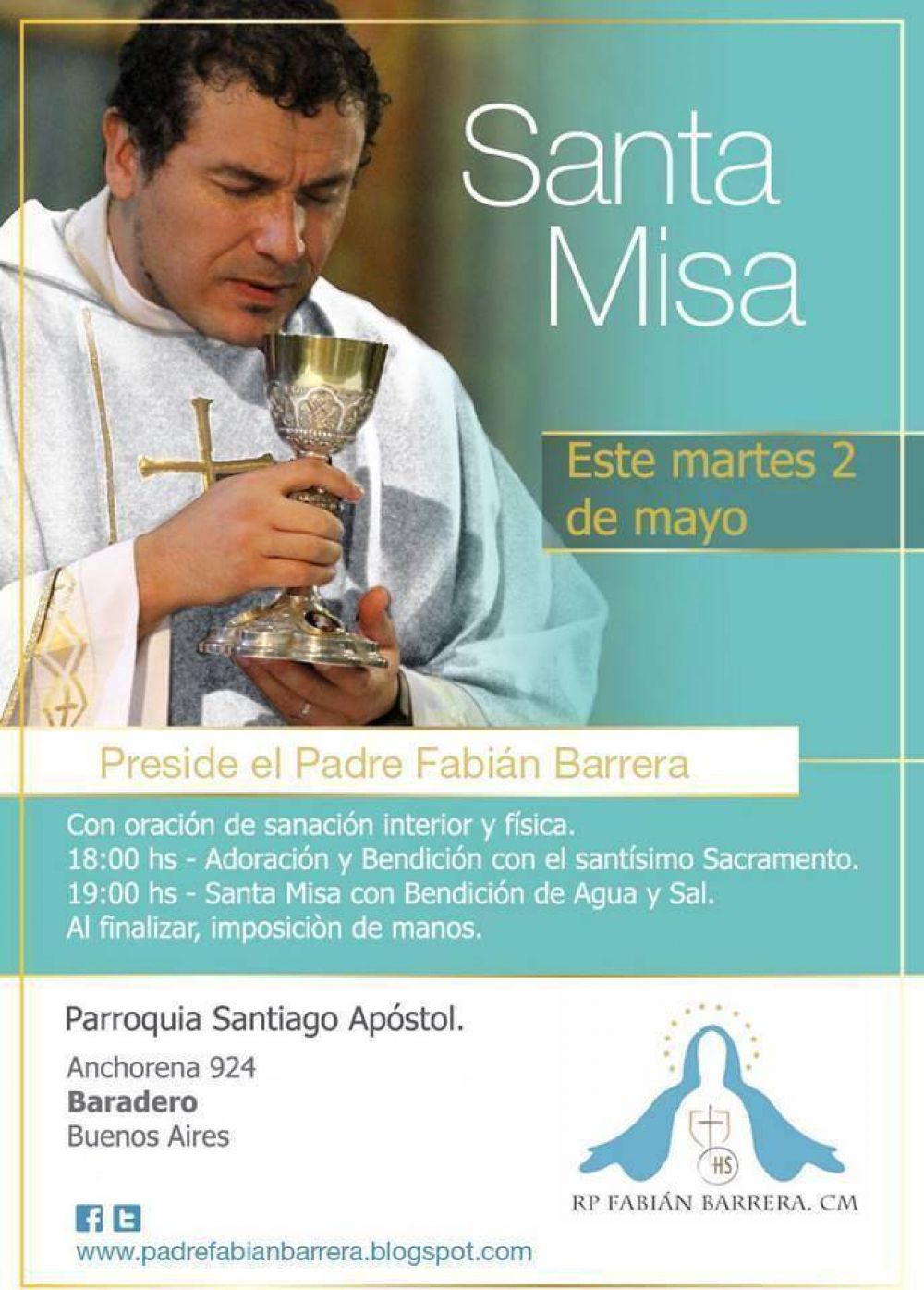 Este martes el Padre Barrera en Baradero
