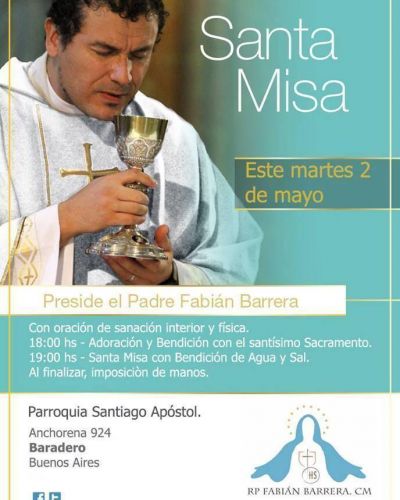 Este martes el Padre Barrera en Baradero