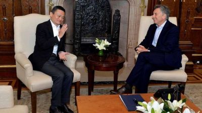 Mauricio Macri se reuni� con Jack Ma y acordaron que vinos, carne y mariscos argentinos se vendan en Alibaba