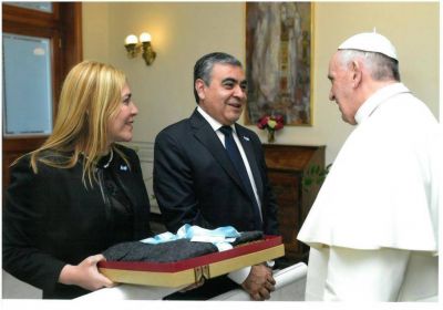 Alfaro visit� al Papa en Roma