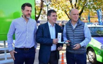  Grindetti y Ritondo inauguraron una torre de control