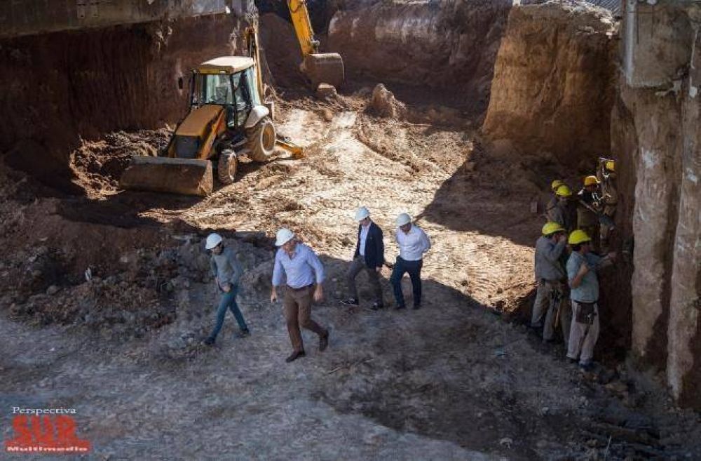 Avanzan las obras del nuevo cruce bajo v�as de Ezpeleta