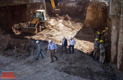 Avanzan las obras del nuevo cruce bajo v�as de Ezpeleta