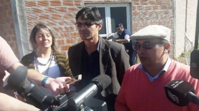 Salom�n visit� obra preliminar de lo que ser� el desag�e pluvial y cord�n cuneta en el barrio 31 de Julio