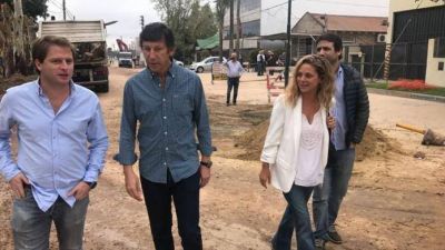 Campbell, Posse y Ciarletta recorrieron las obras que renovar�n la calle Uruguay