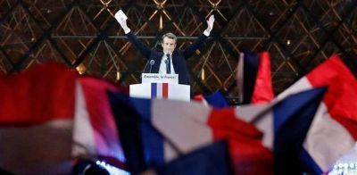 Freno al populismo: Macron arrasó en Francia y prometió acercarse más a Europa
